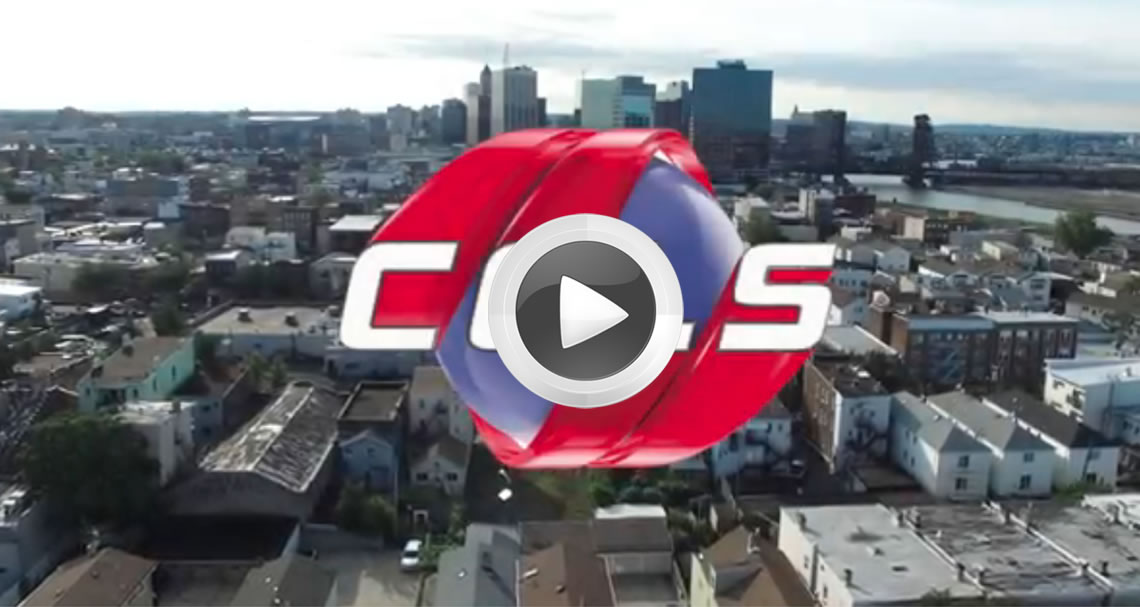 Video CCLS. Image description: CCLS logo with New Jersey city as background.